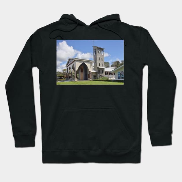 Roman Catholic Church in Quepos Hoodie by Carole-Anne